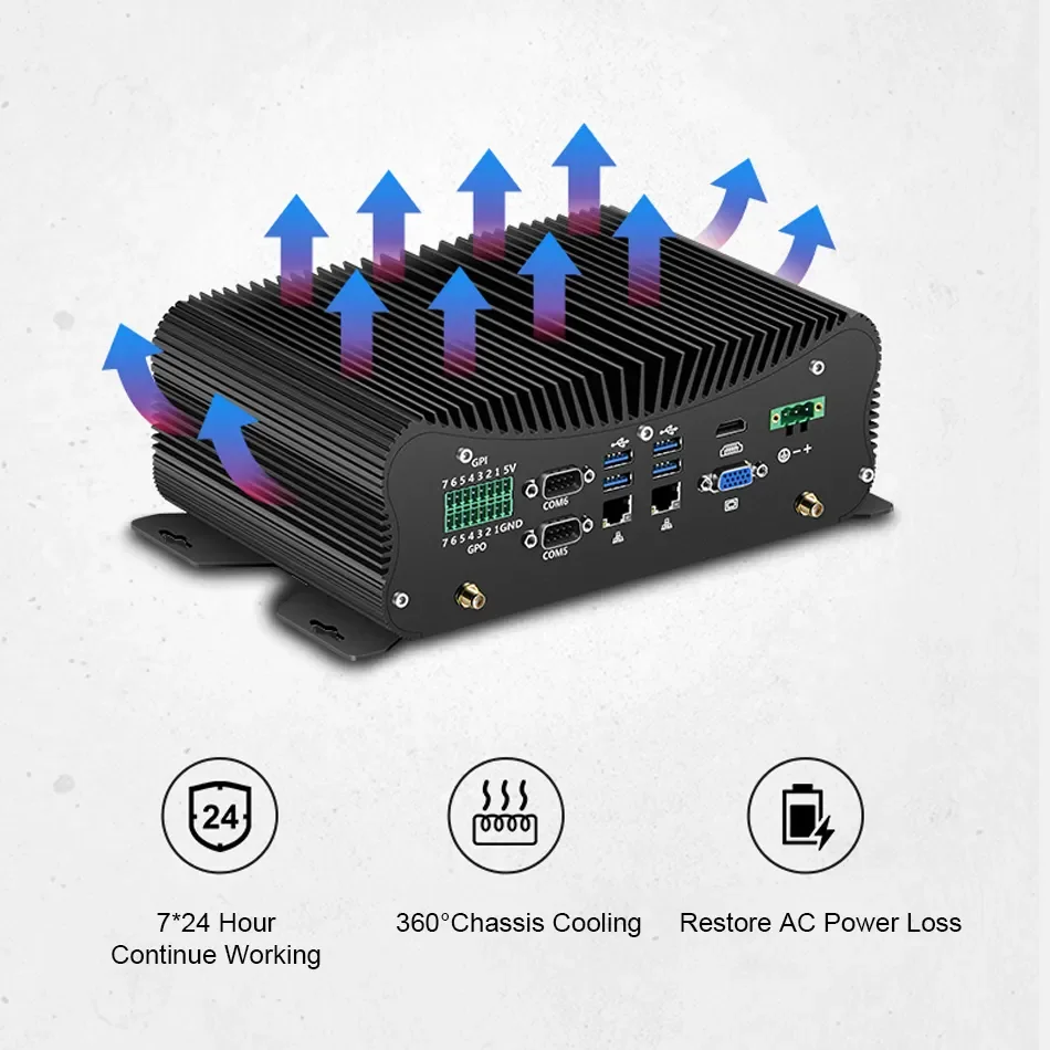Hot sale Industrial mini pc thin client motherboard portable nuc Intel Core i7 10810U win11 DDR4 64GB i9 desktop computer