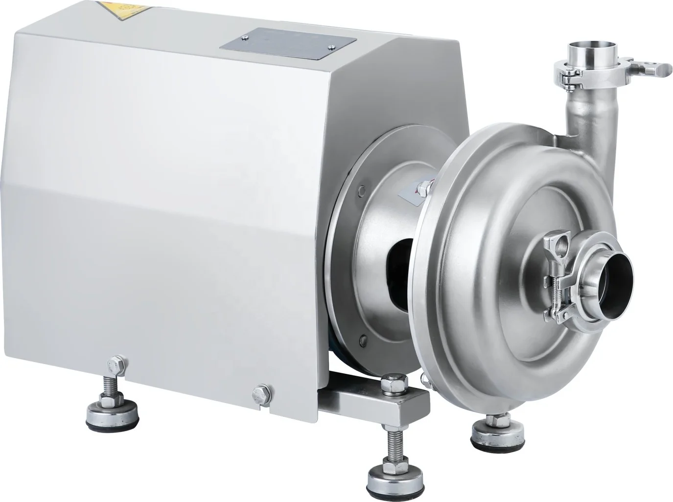 Stainless Steel 304 316L Horizontal vertical Milk Beer transfer Tri Clamp sanitary Centrifugal Pump with motor