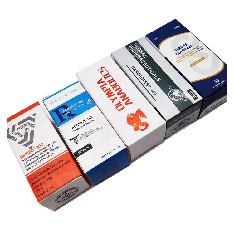 VB-289 2020 Popular Trendy Products Bodybuilding Custom Print 10ml vial box for steroid