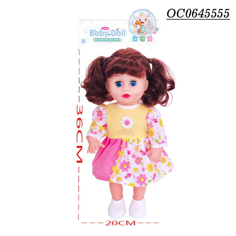 14 inch life size silicone dolls for girls lovely with music for sale