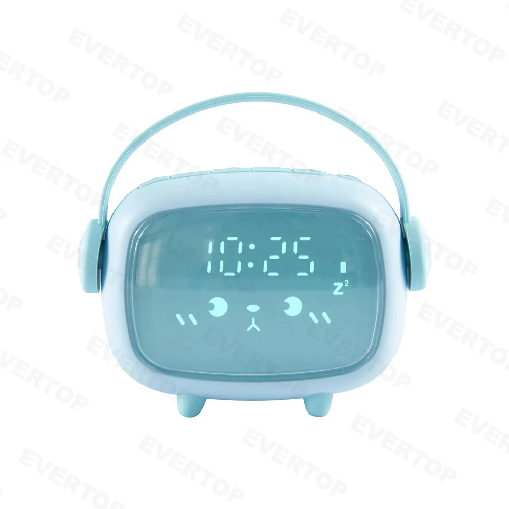 ET738 Table Clock Sleep Trainer Smart Clock with Cute Face for kids