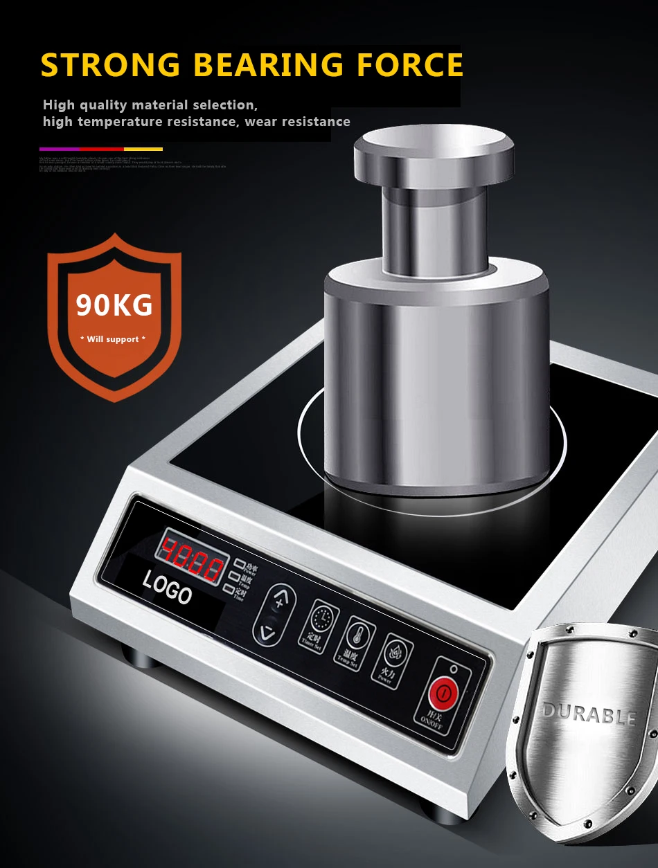 High-Power Commercial Induction Cooker Plastic bottom Electromagnetic Induction Stove/Cooktop Household Use Factory Price