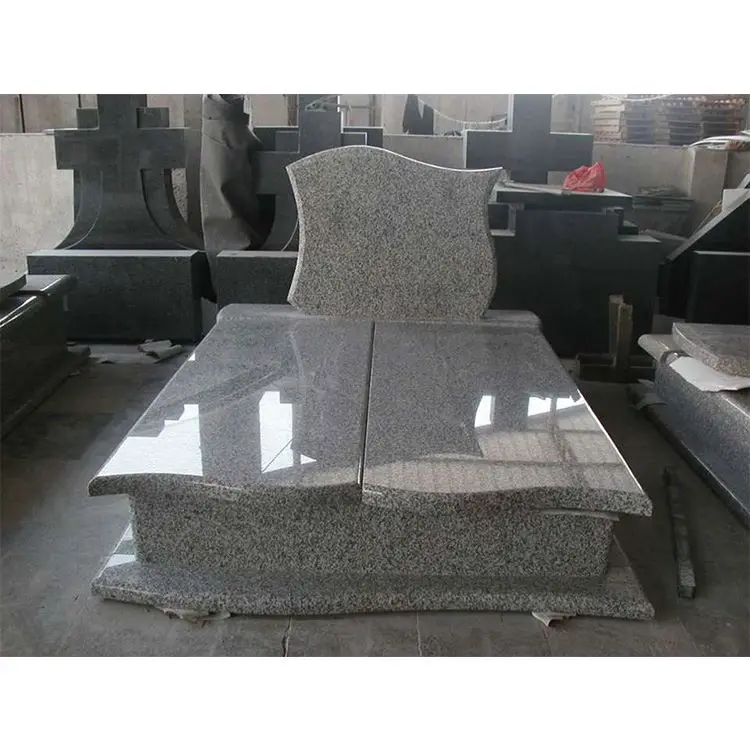 Cheap Price Cemetery Red Granite Ireland Headstone Tombstone Design