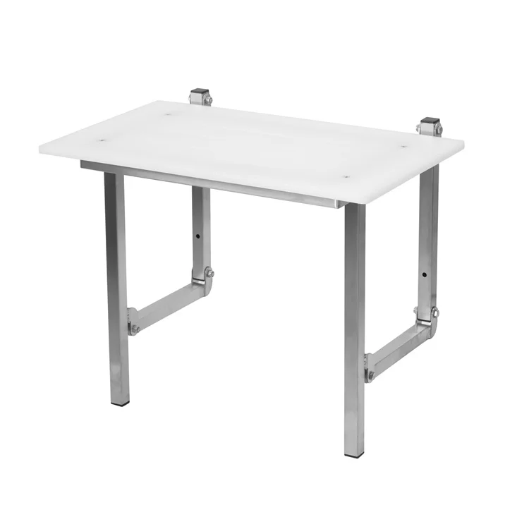 600mm/960mm wall mounted stainless steel Durable folding shower seat with HPDE seat