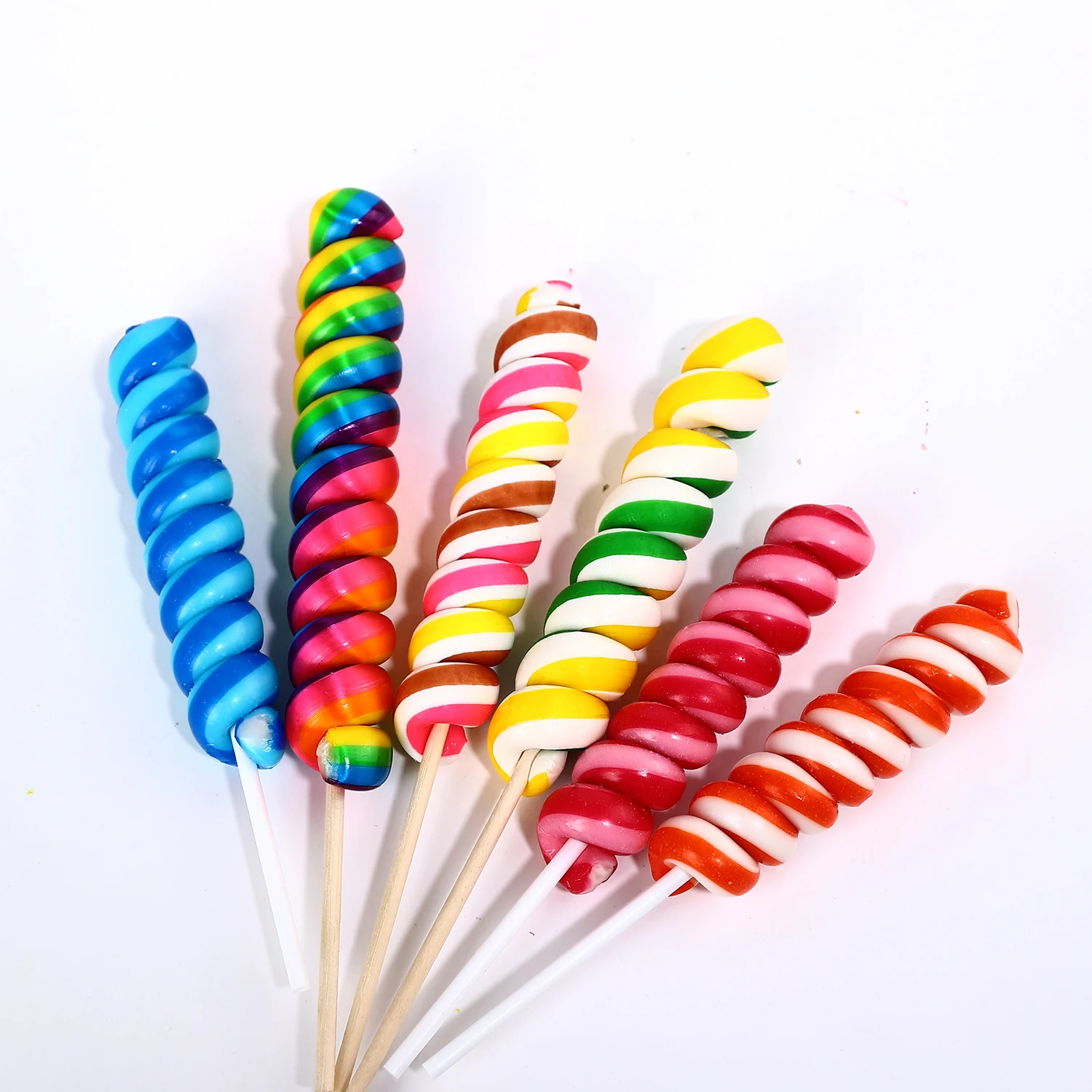 twist spiral assorted lollipop hard candy