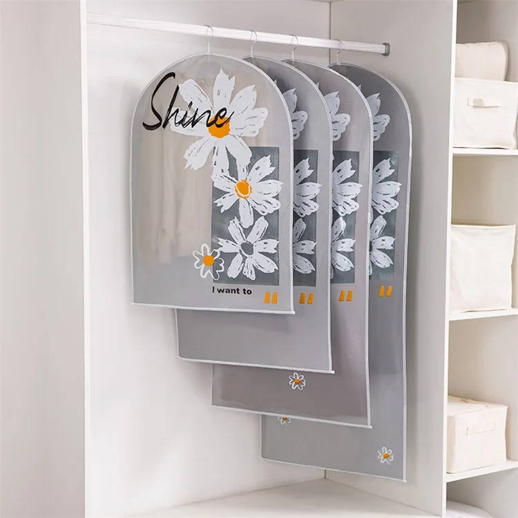 Clothing Dust-Proof Bag For Household Use Down Jacket Dust-Proof Cover Clothing Storage Bag