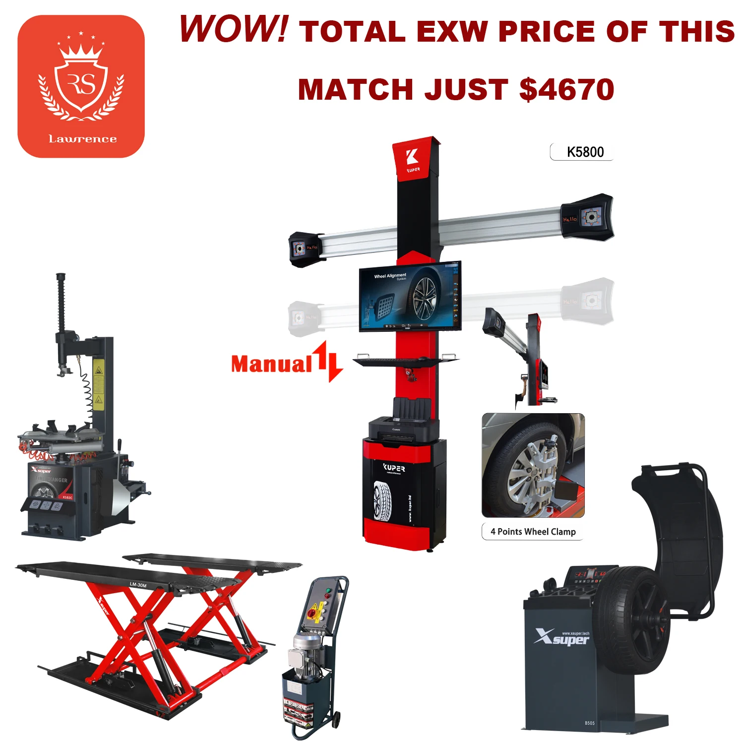 Car and Truck Wheel Repair Tire Tyre Changers Machine and Balancer Combo Used for Sale
