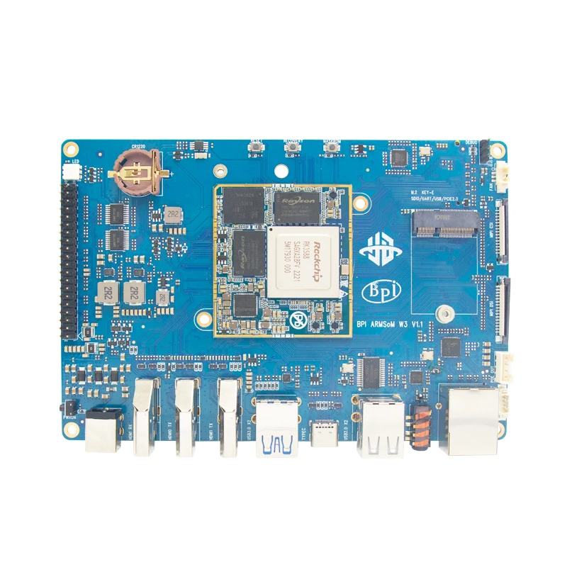 RK3588 LGA core board 8G RAM/32G eMMC Banana Pi BPI-W3 ARM Quad Core A76+ Quad Core A55 use 8nm 2.4GHz