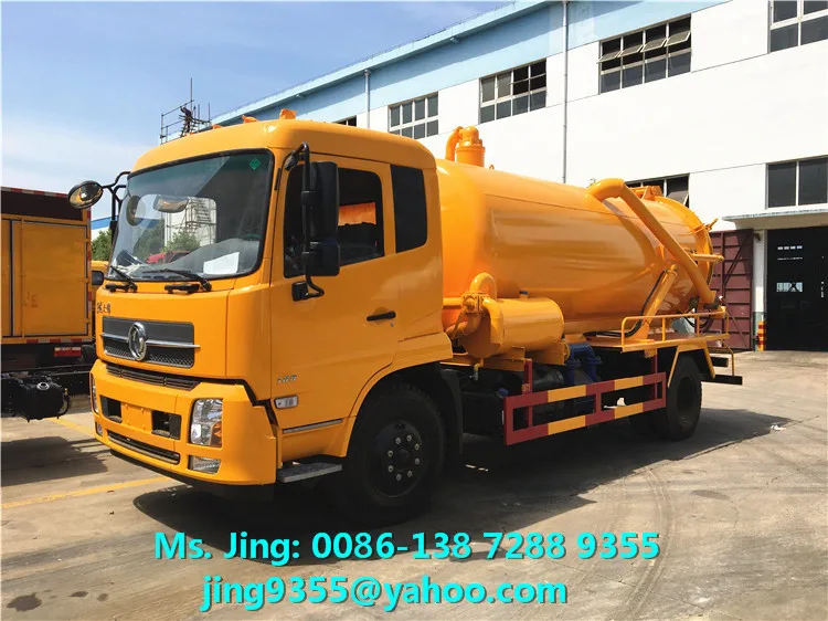  Китайская фабрика прямые продажи dongfeng канализационный грузовик 10 куб. М вакуумный для