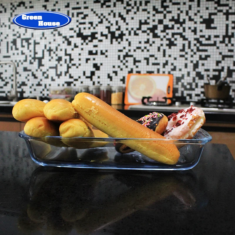 Taking Away Rectangular Glass Baking Dish & Tray