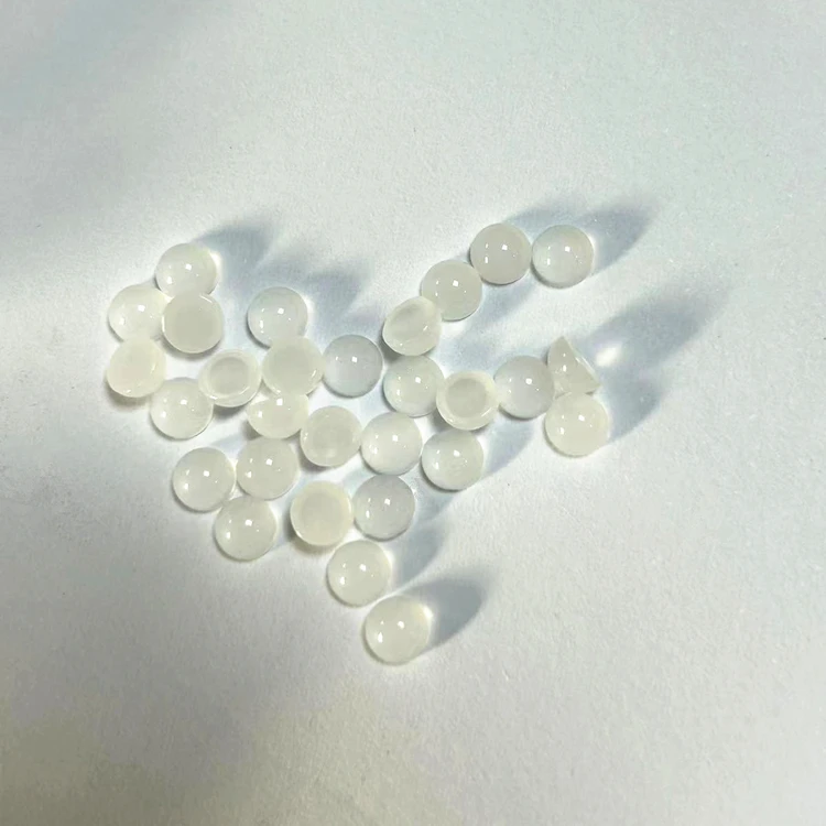 Wholesale Turquoise Malay Jade Green Color Round Flat Back Synthetic Gemstone Cabochon Glass Gemstone For Jewelry Making