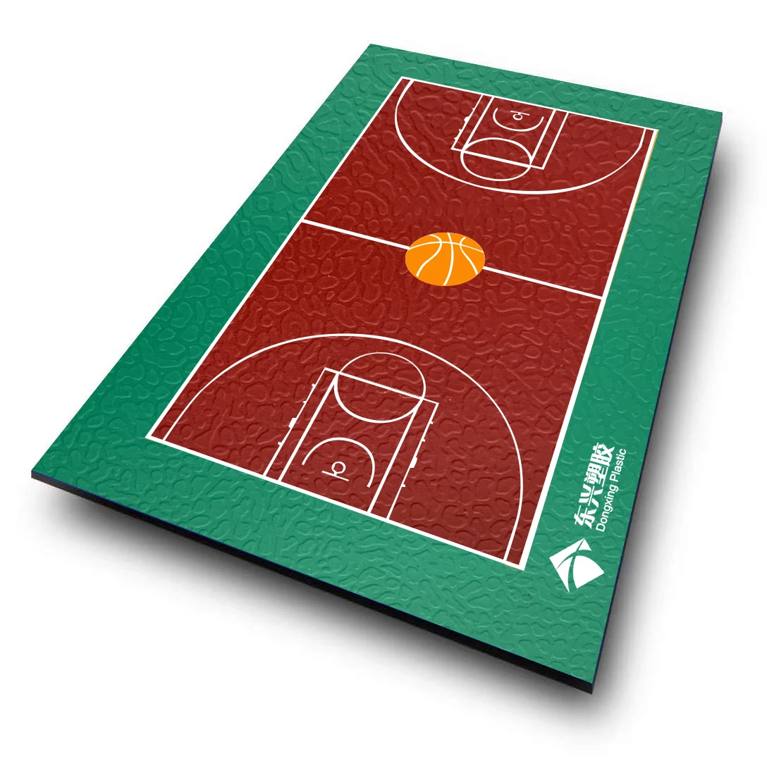 Indoor PVC Material Wood Surface Sports Flooring for Basketball Court
