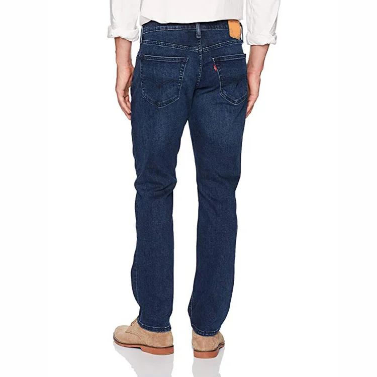 China factory custom wholesale private label loose straight fit jeans for men