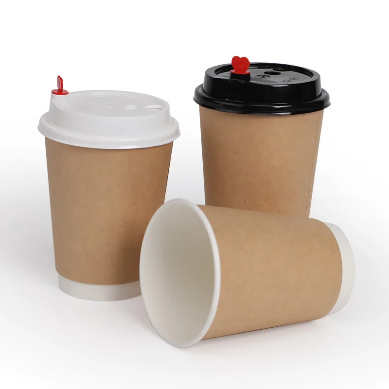 Takeaway disposable coffee paper cup Custom Logo Printed Disposable Customized Style Packing Color Feature Eco Material