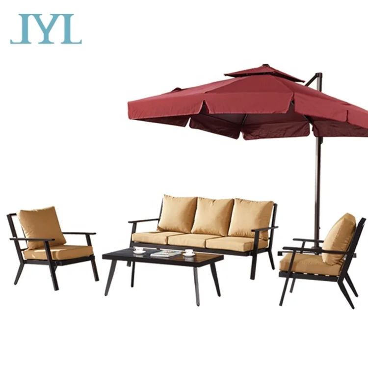 Waterproof Cast Aluminum garden Outdoor Garden sofa Furniture set