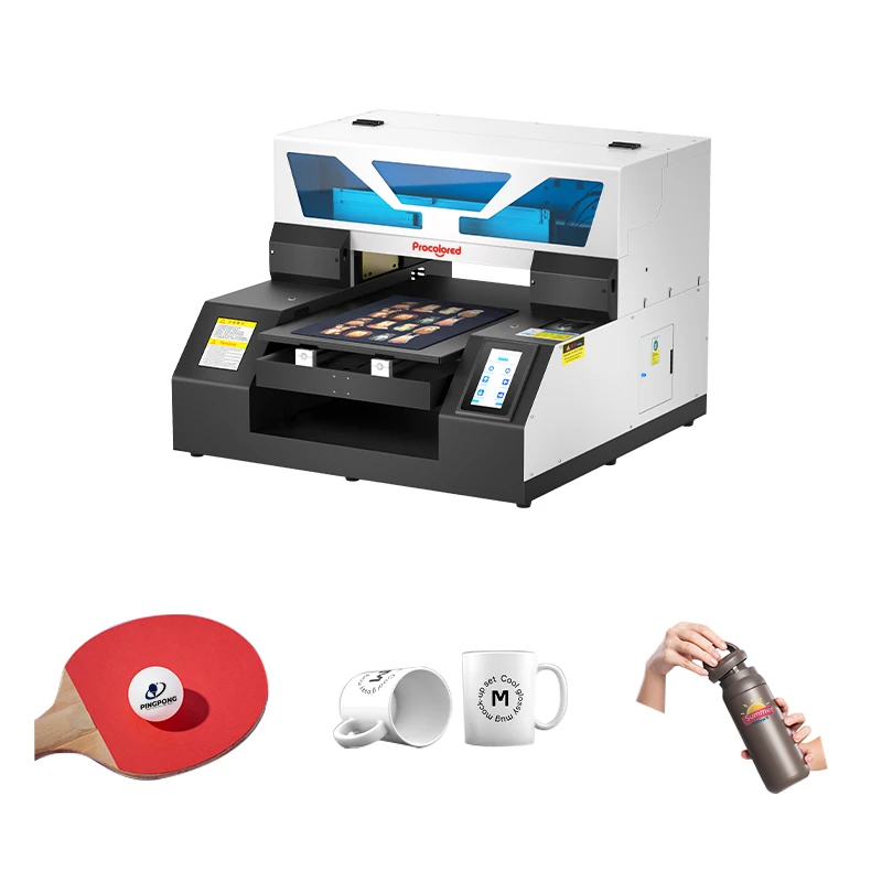 Procolored Mini Digital Plastic Printing Machine A3 UV Flatbed ID Card Printers For Small Business