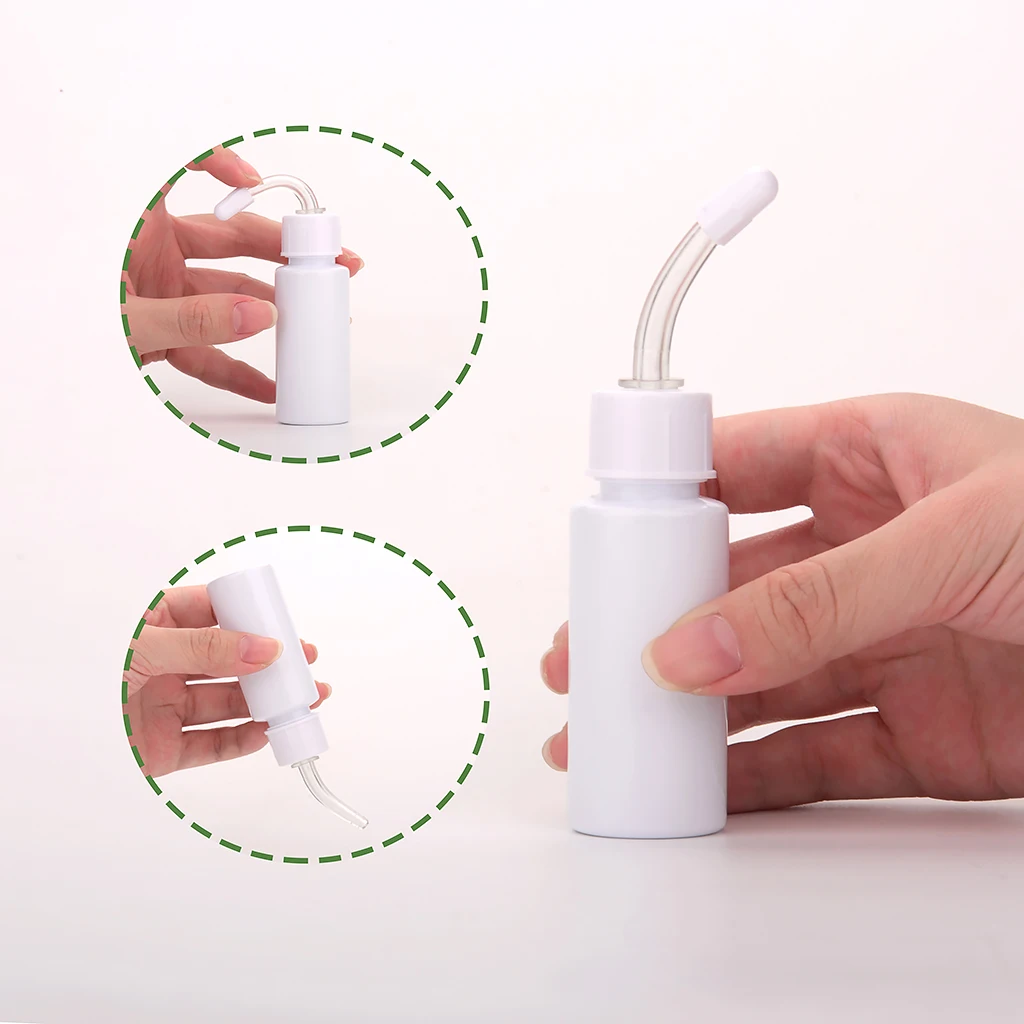 Free Sample Empty Squeezable Ear Liquid Dropper Bottle Pet Dog Cat Ear Drop Cleaning Plastic Bottle With Drop Lid