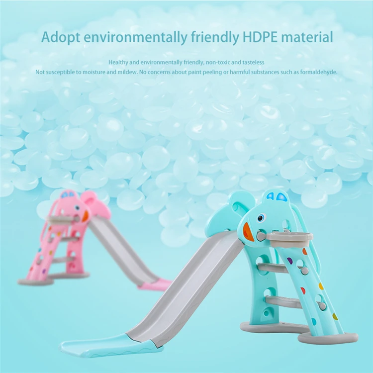 
Popular fine plastic children slide playground set indoor plastic slide for kid 