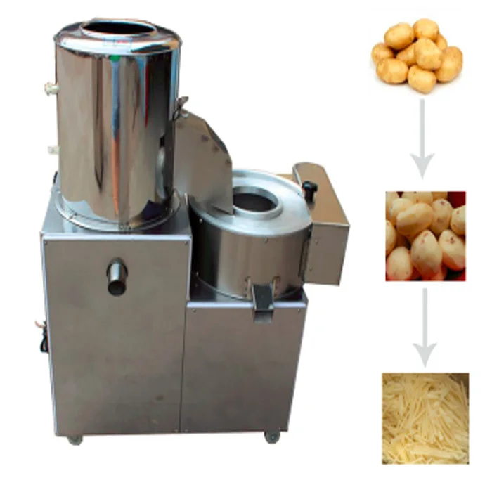 automatic commercial electric potato peeler and cutter machine prices for sale