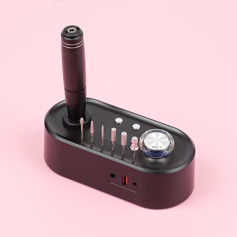 Professional Custom Portable Manicure Nail Drill Wholesale 40000rpm Strong Handpiece Electrical Power Desktop Nail Drill Machine