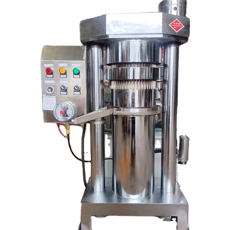 Automatic Edible Oil Extraction Hydraulic Cocoa Liquor Butter Avocado Soybean Coconut Cold Oil Press Machine
