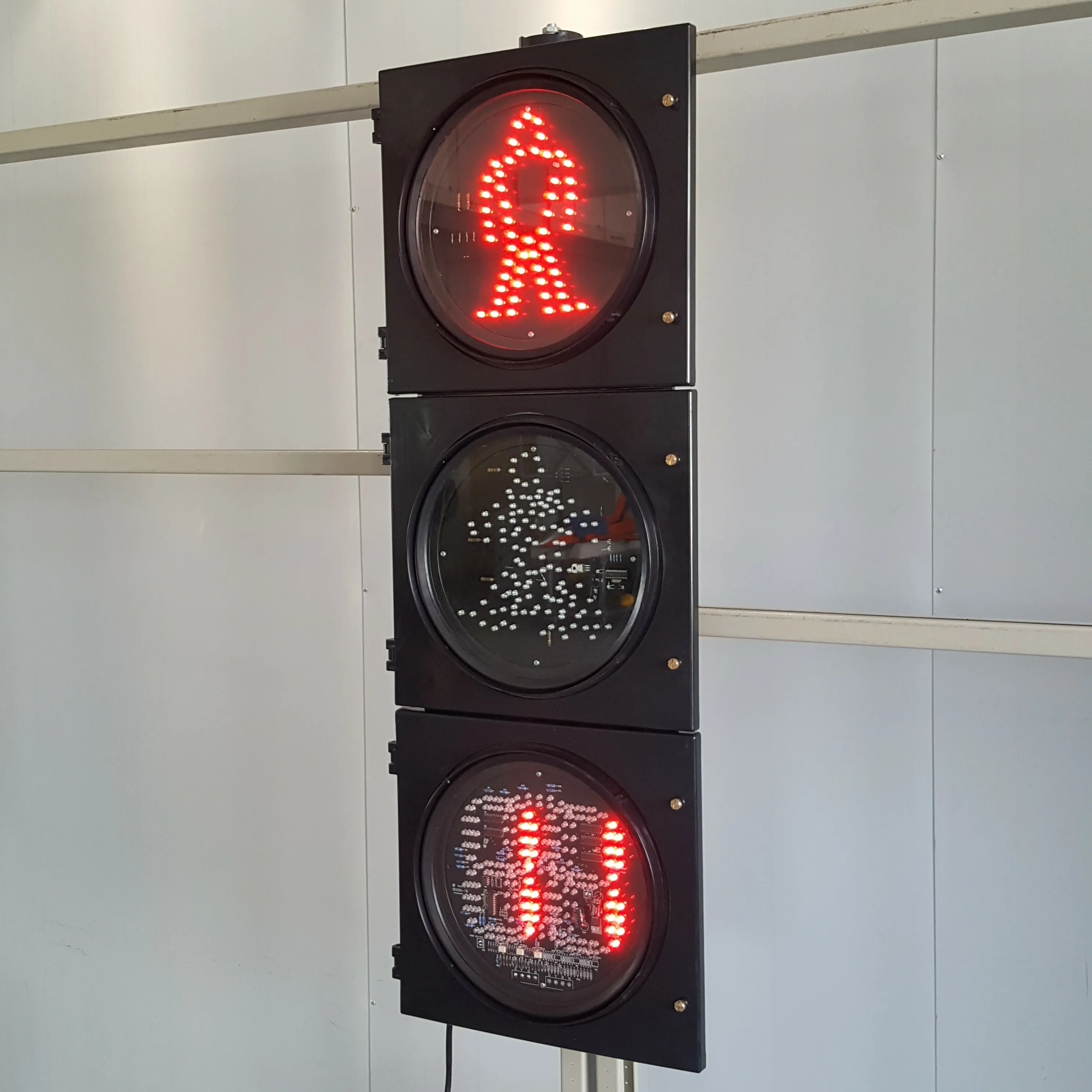 
300MM 3-Aspect RG Pedestrian And RG Countdown Timer Road Traffic Light Manufacturer 