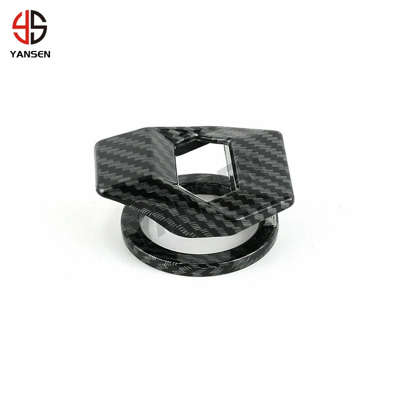 Carbon Fiber Engine Start Stop Push Button Ignition Decoration Trim Cover Zinc alloy