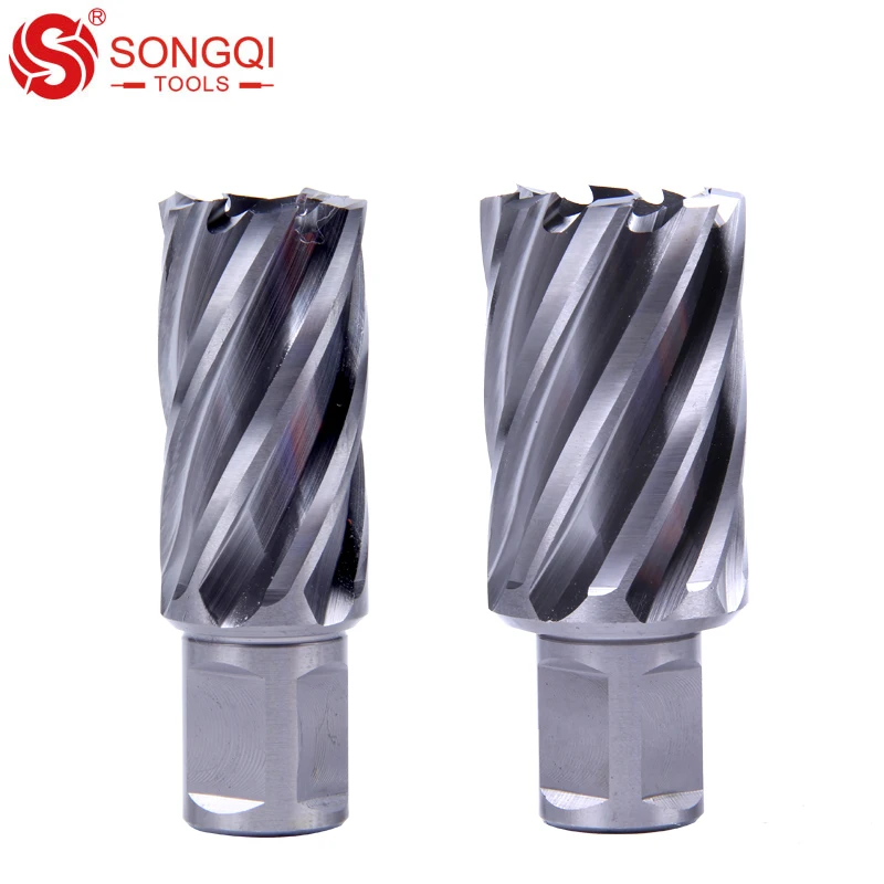 Aluminum annular cutter HSS M2 universal shank magnetic core drill bit