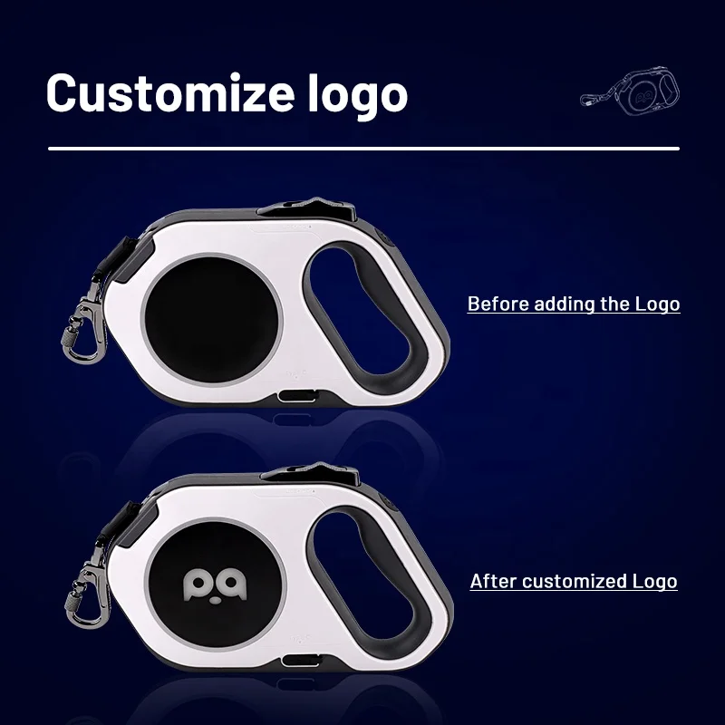 2024 New Dog Leash Light Up Flexible Accessories Bright Flash Walking Belt Nylon Automatic Pets Dog Lead Leas