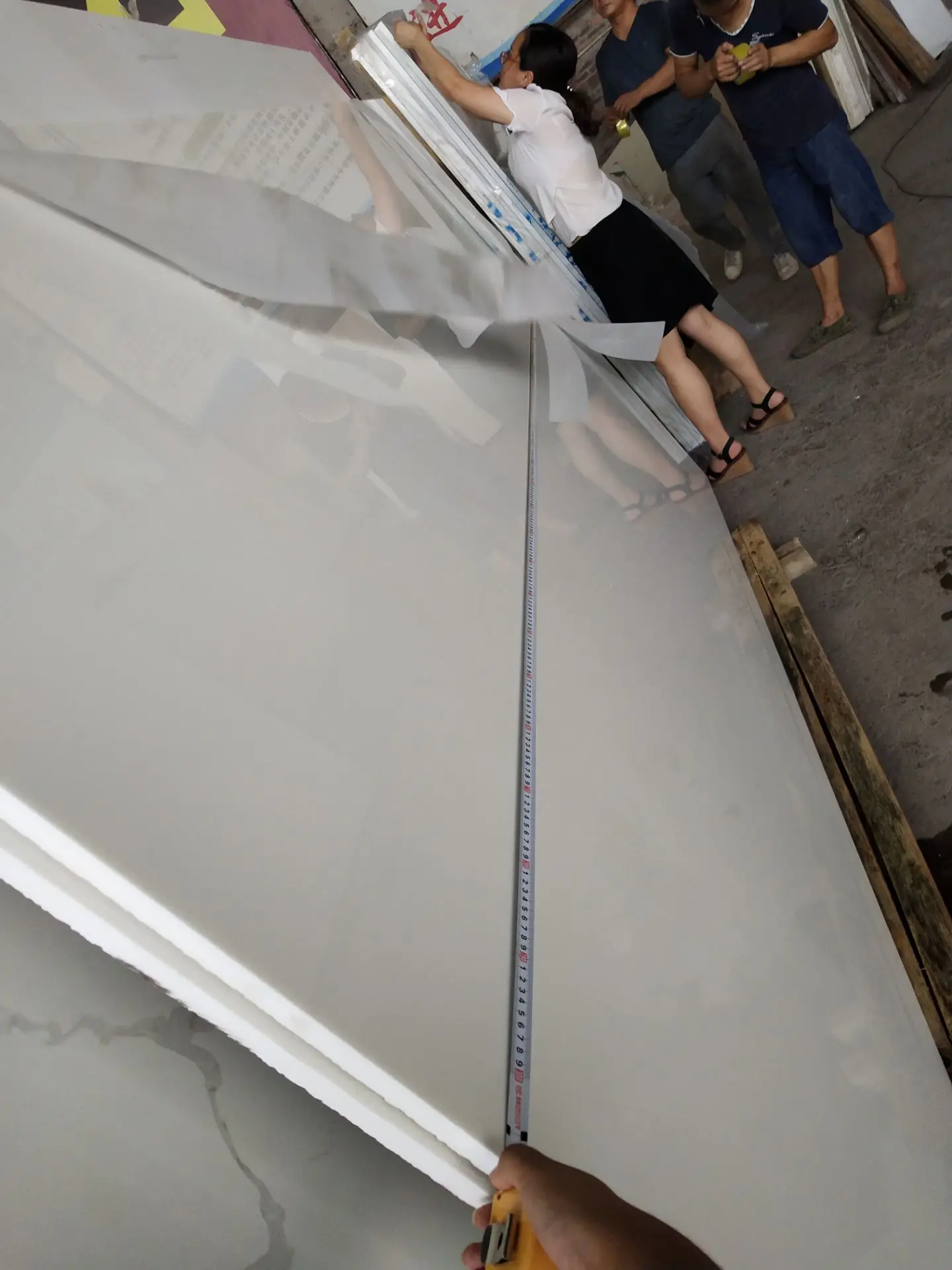 Popular Nano white microcrystal slabs Artificial glass stone with cheapest factory price