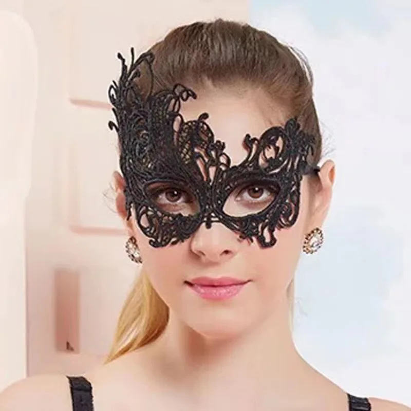 Women Lace Party Erotic Eye Mask Bondage Restraint Ribbon BDSM Masks Eyes Patch Blindfold Masque Sex Toys For Couples Eye Mask