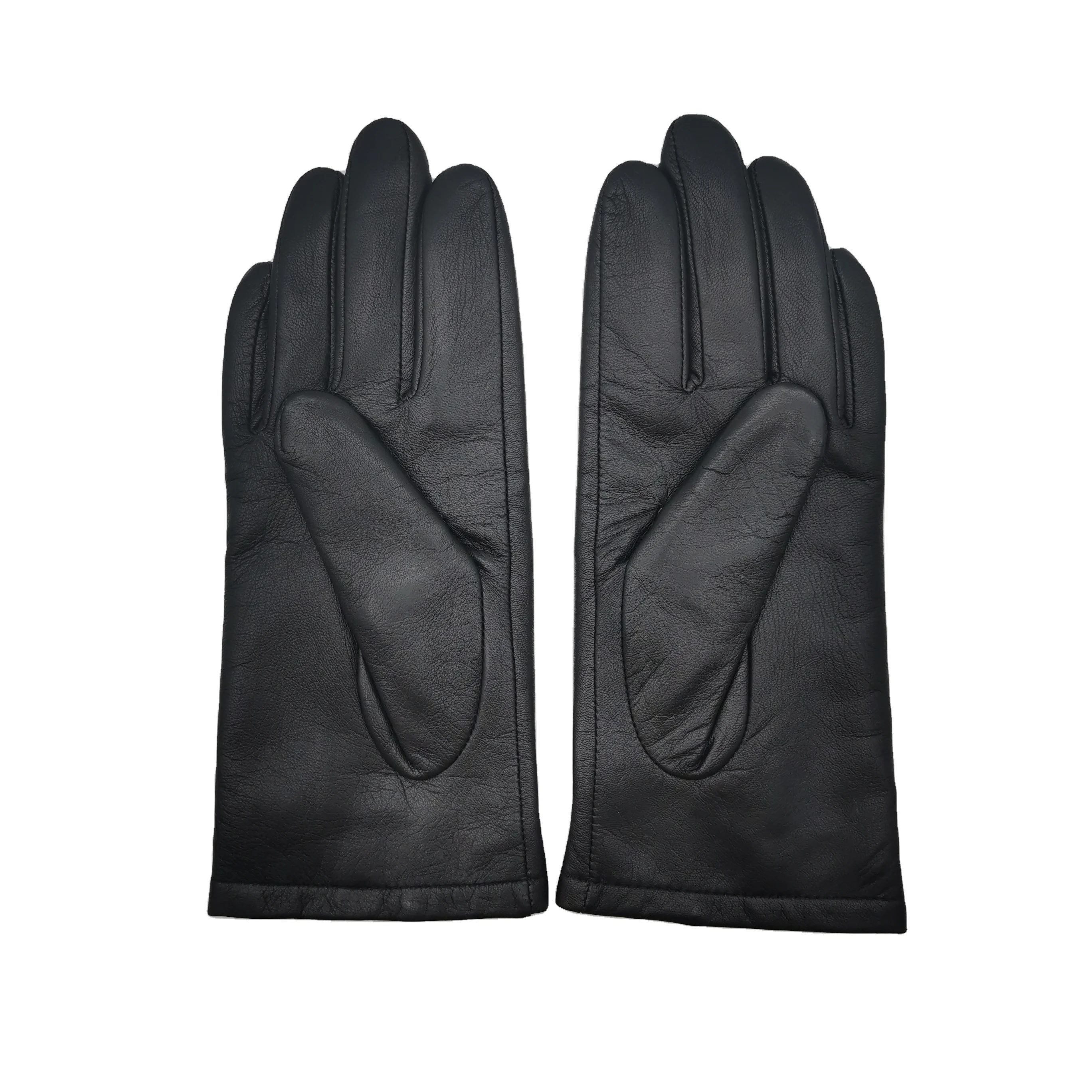 Женские теплые зимние кожаные перчатки для рук с сенсорным экраном для велосипеда