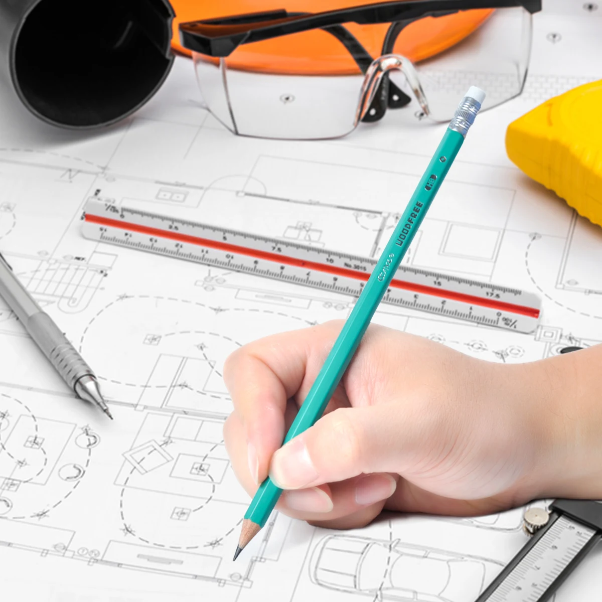 144 Pcs/Box Eco-friendly Pre-sharpened Graphite Writing HB Pencils With or Without Eraser School Writing Stationery Supplies