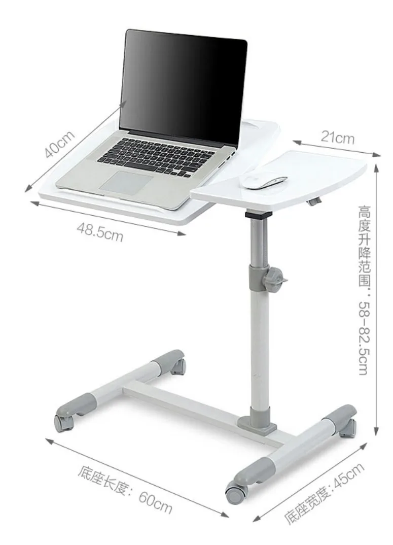  Домашний кабинет с колесами прикроватный маленький стол для ноутбука