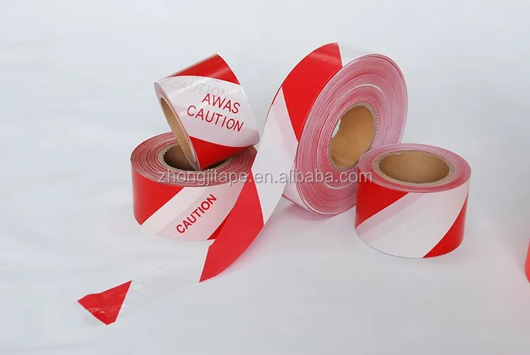 Wholesale Price PE Red And White Hazard Barrier Tape