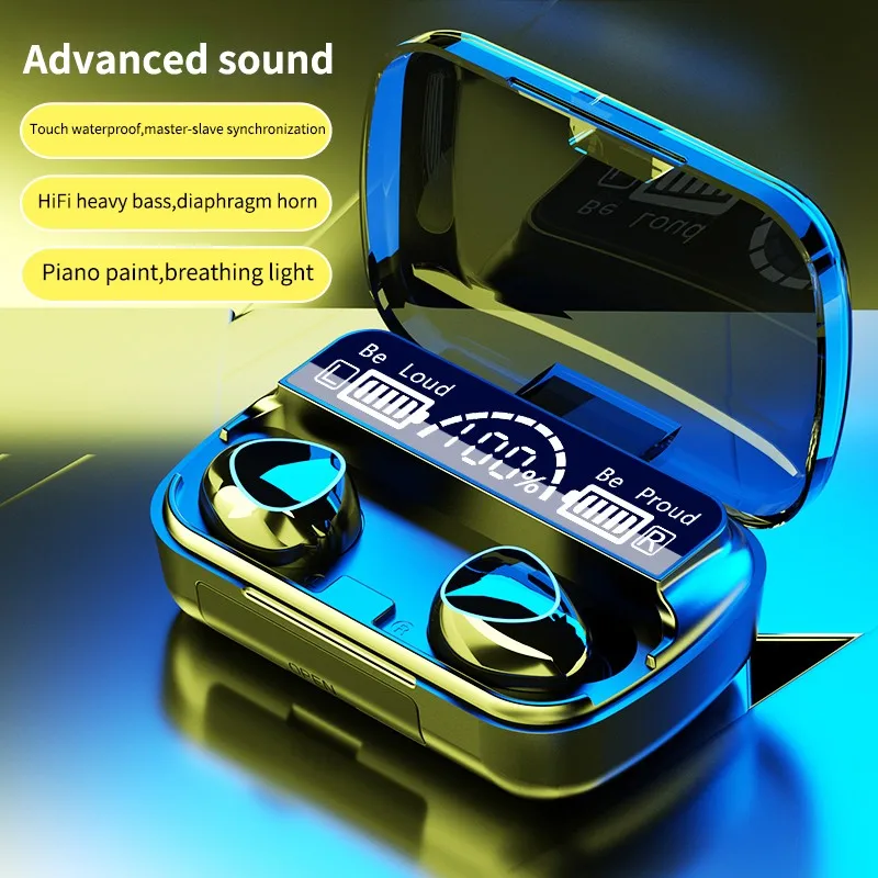 tws-m10 bt tws earbuds M10 tws wireless earphones wireless headphones 2021 new style