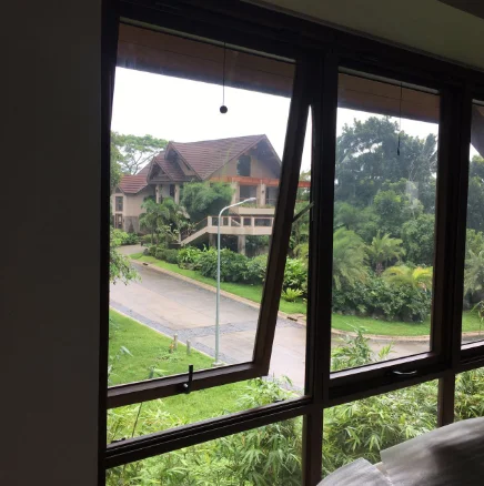 Beigeman Luxury Modern Style Aluminum Awning Windows Soundproof aluminum glass Windows bathroom Double-Glazed Top Hung Windows