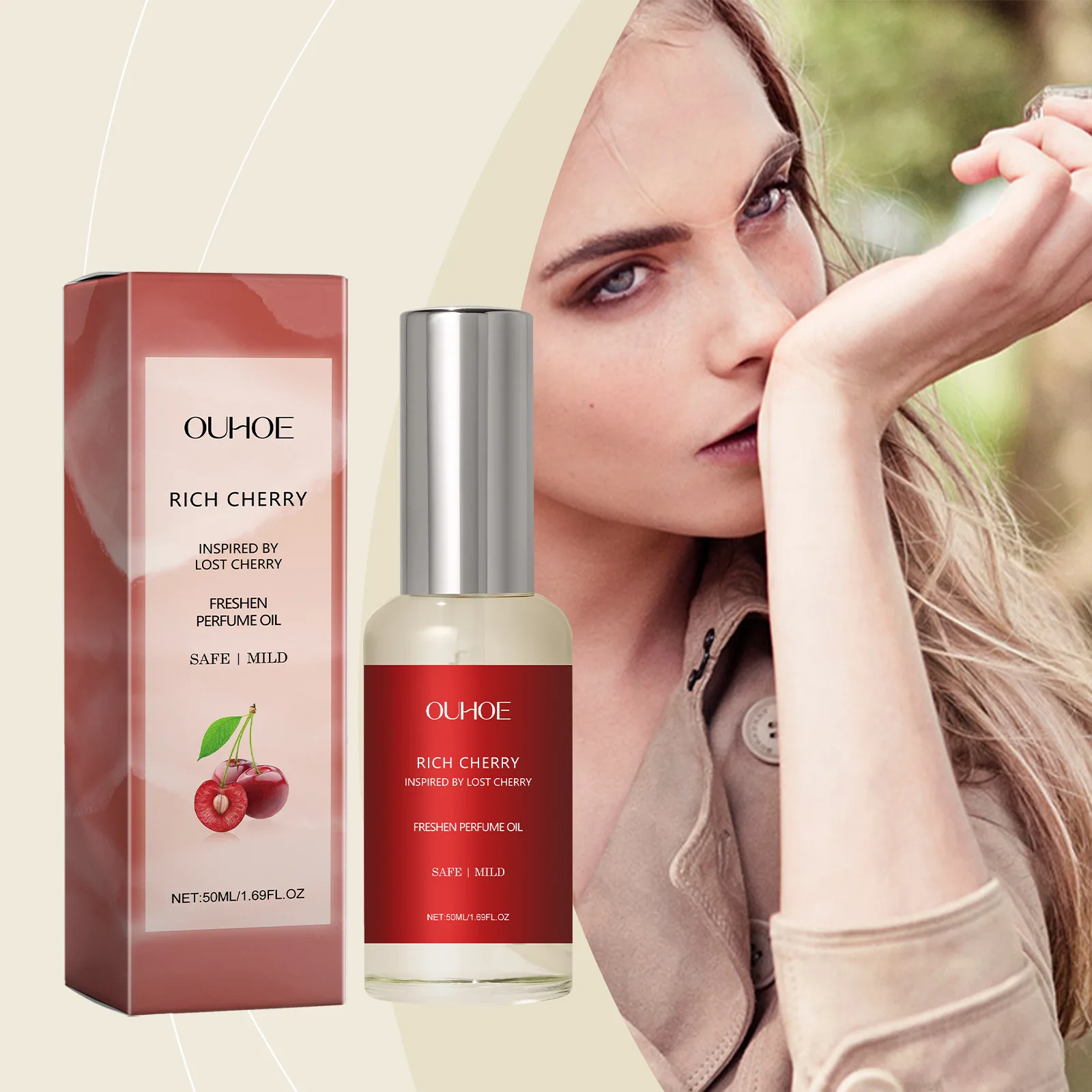 Persistent fragrance elegant natural fresh sweet cherry full-bodied perfume spray