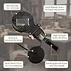 2 Packs Strap Clamps for Woodworking and Quick Release Band Clamps with 4 Corner Claws Thick and Sturdy Belt Clamps, Adjust