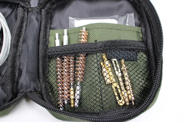 13 piece gun brush set flexible steel cable with copper wire brush quick gun cleaning kit