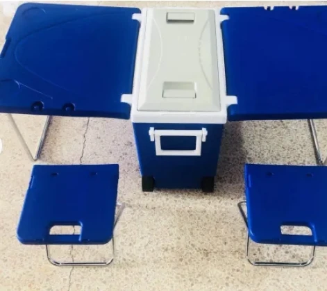 Wholesale multifunctional and convenient outdoor camping folding tables and chairs car refrigerator