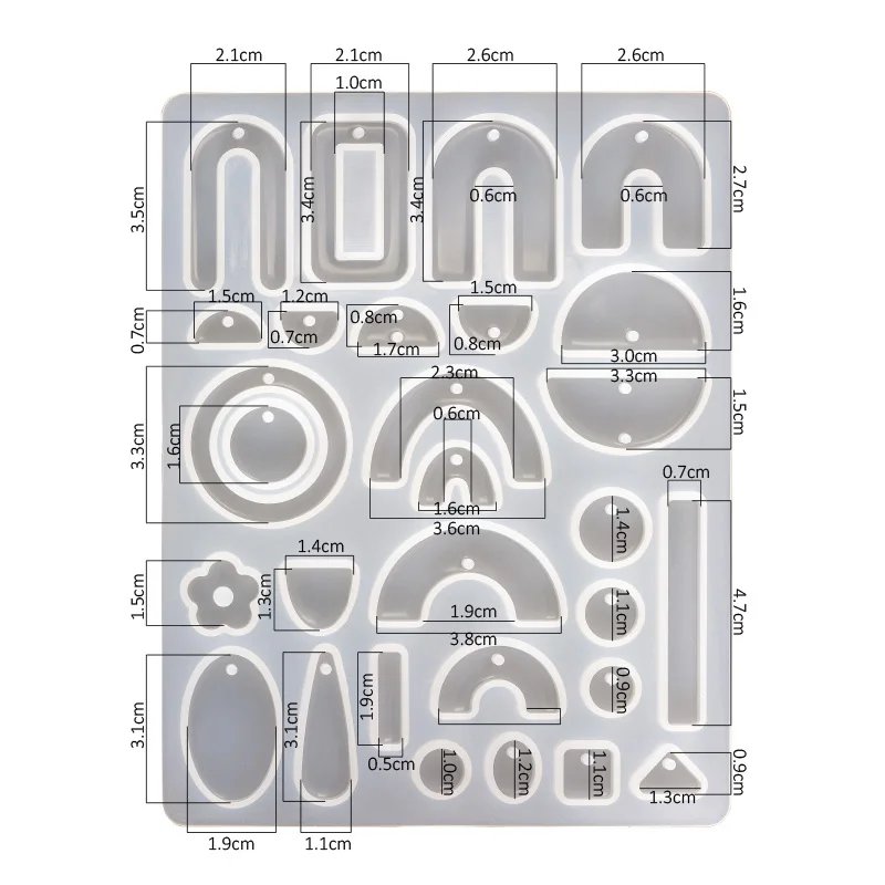 Aamzon Горячие блестящие серьги смола подставка пепельница форма силиконовые мерные чашки сделай сам кристалл клей набор формы для ювелирных