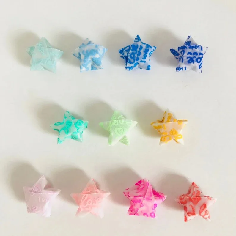Cute Handmade 3D Origami Stars