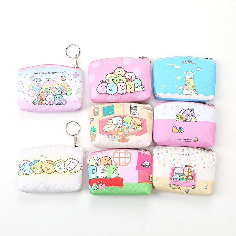 
Originality cartoon pattern originality PU leather girls coin purse key case ladies children small wallet 