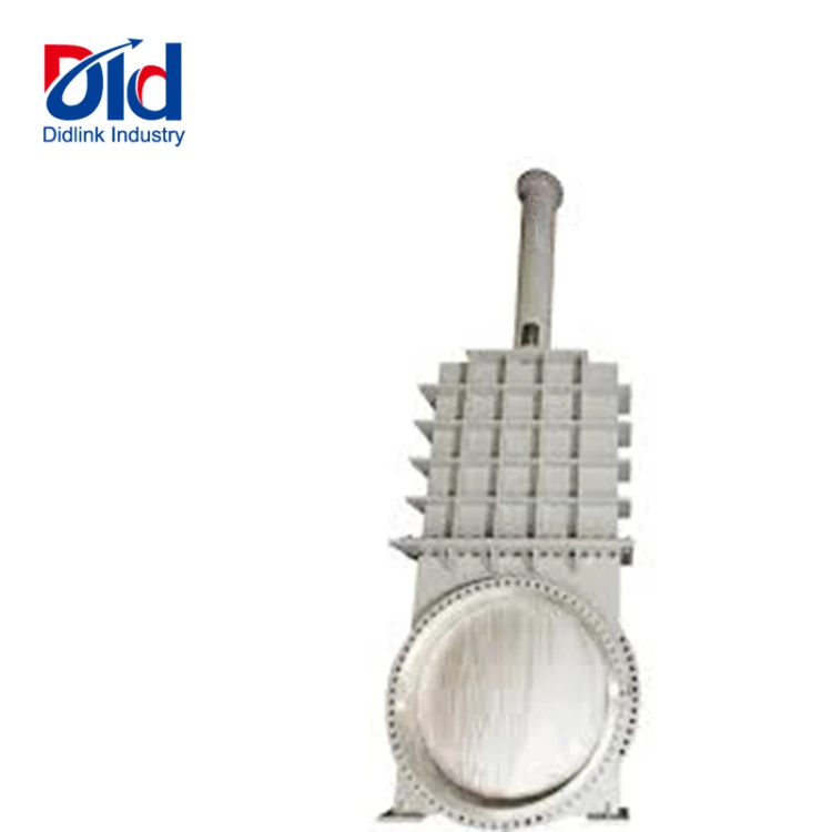 carbon steel WCB knife gate valve big size with hand wheel and gearbox