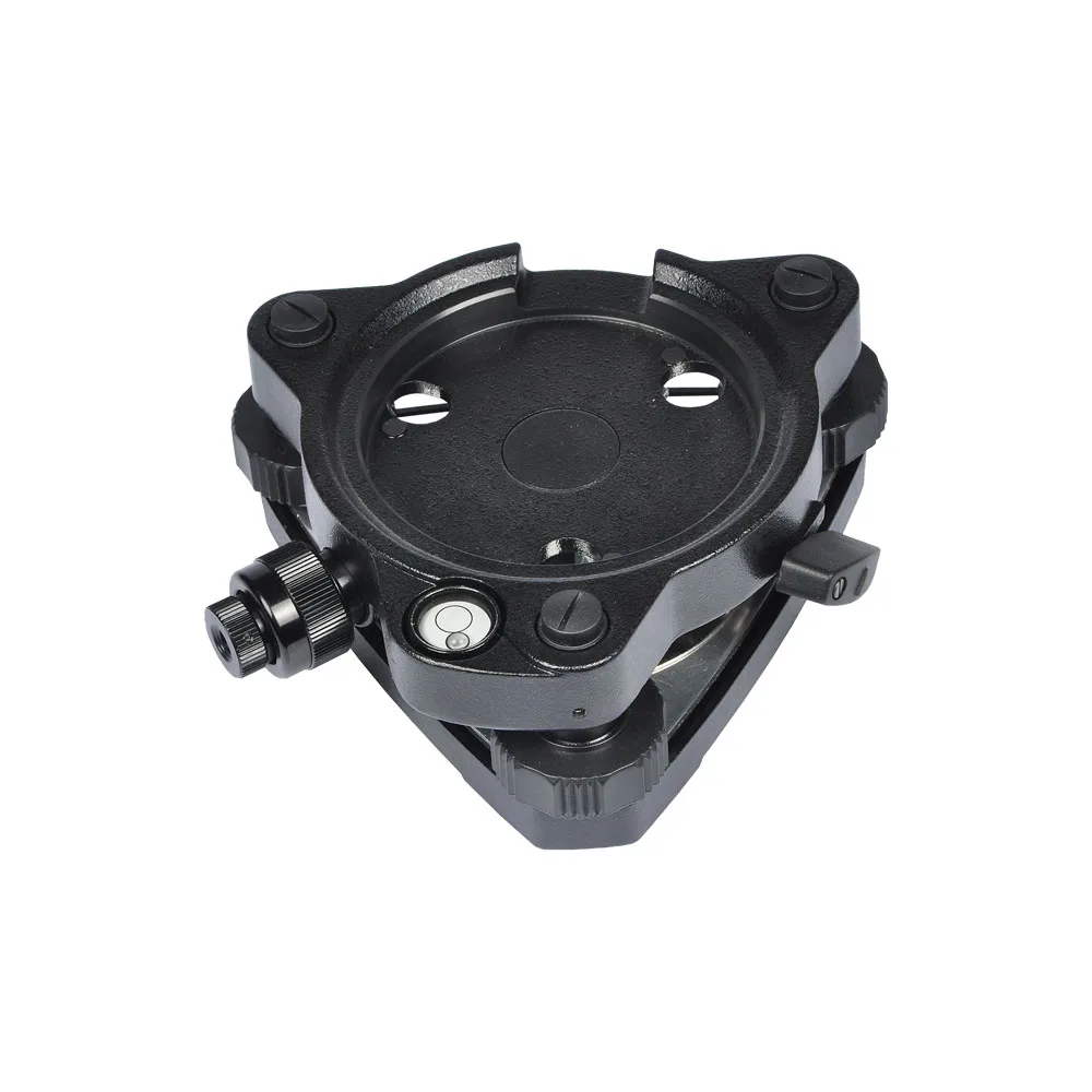 Black Three-Jaw Tribrach with Optical Plummet For Trimble Total Station Prisms GPS RTK