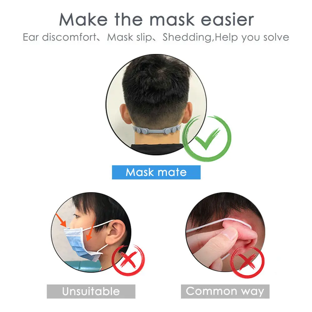 Q1138 маска для лица, силиконовый ушной крючок, удлинитель для ушей, зажим для фиксации рта, Сэкономьте уши, другие бытовые мелочи