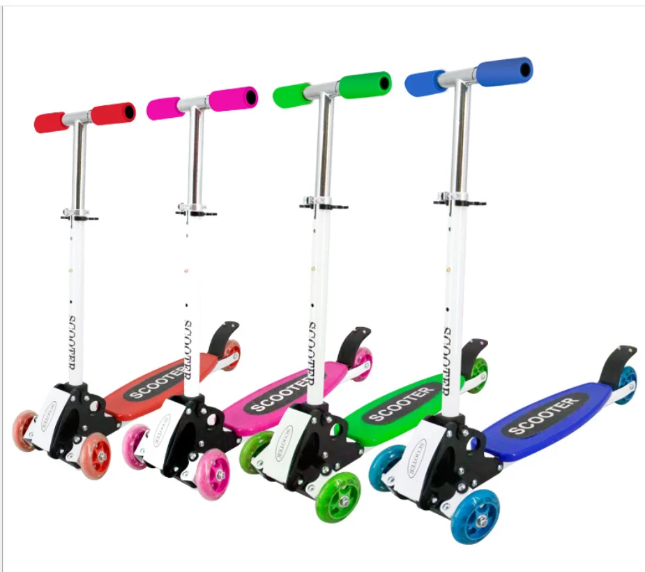 
Hot selling three-wheeled scooter, four-wheeled scooter foldable baby carriage aluminum alloy scooter 