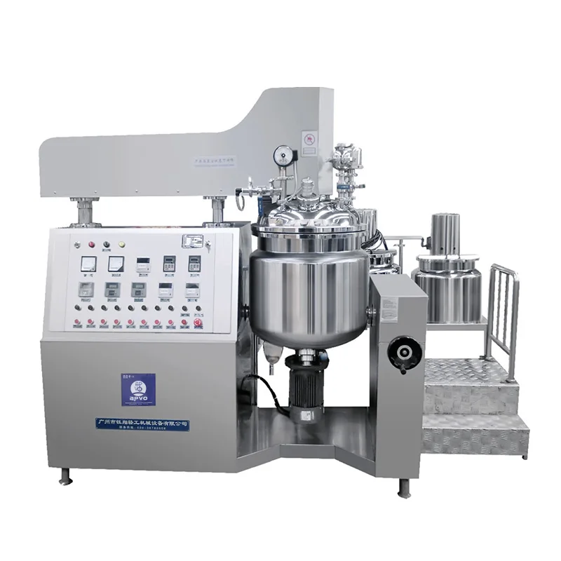 Mayonnaise condensed milk vacuum emulsify mixer machine heating homogenizer equipment
