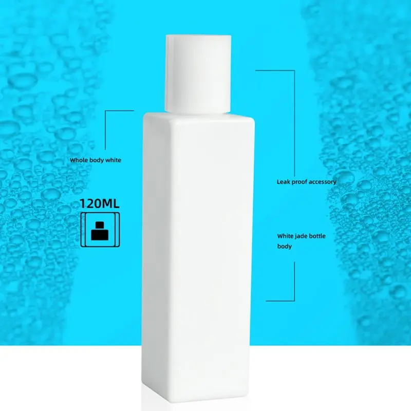 Custom painting color ceramic glass jar 15ml 30ml 50ml 100ml opal white porcelain glass cosmetic cream jar with lid